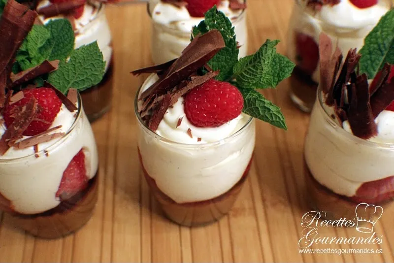 Gâteau au fromage en verrine