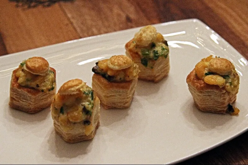 Mini vol-au-vent aux crevettes