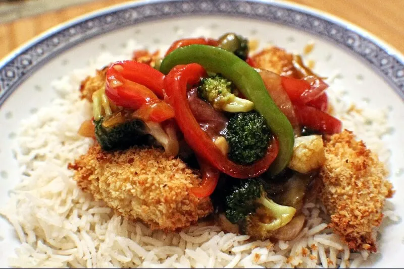 Poulet croustillant à l'orange