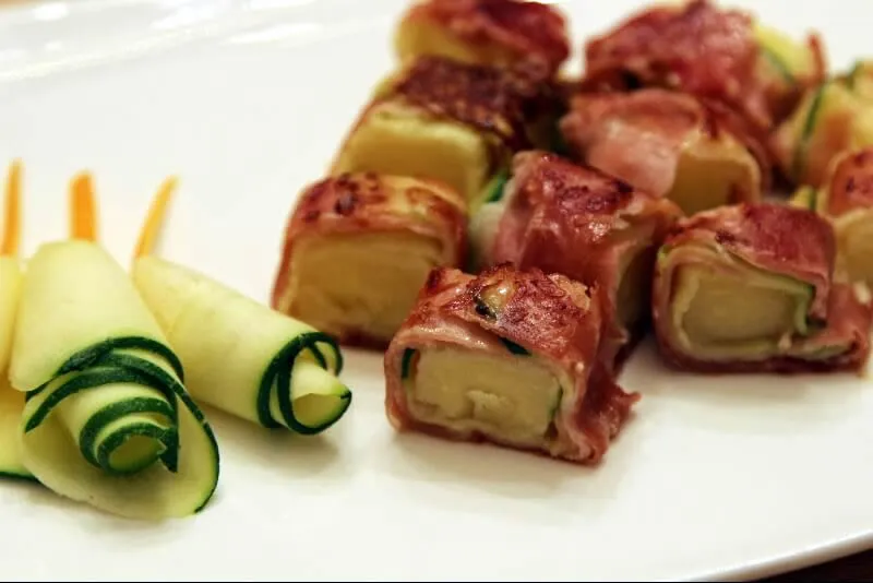 Roulades au prosciutto et cheddar fort