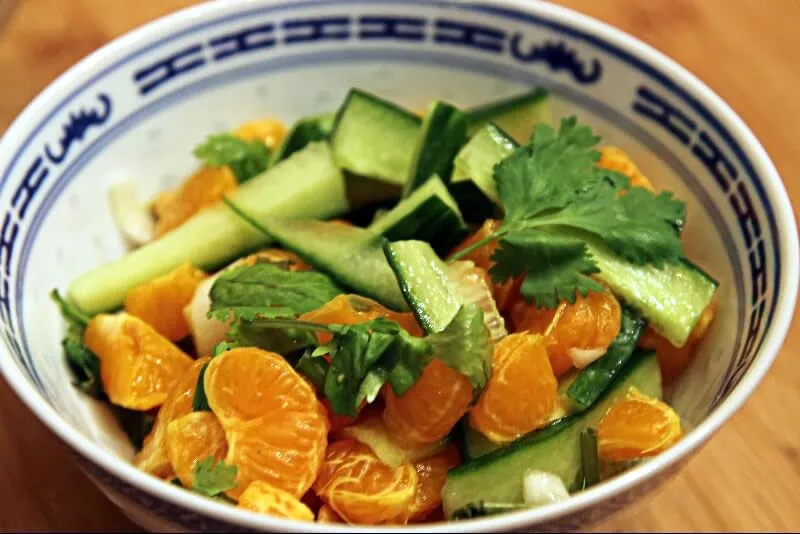 Salade de clémentines asiatique
