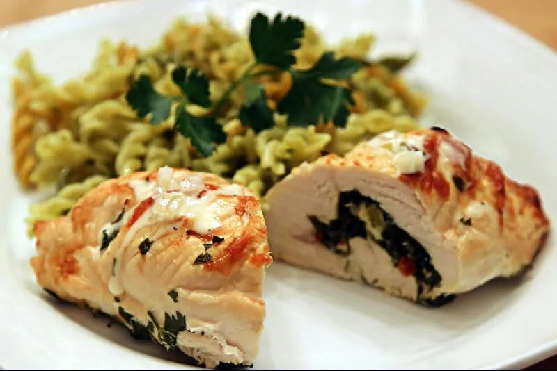 Roulade de poulet à la grecque
