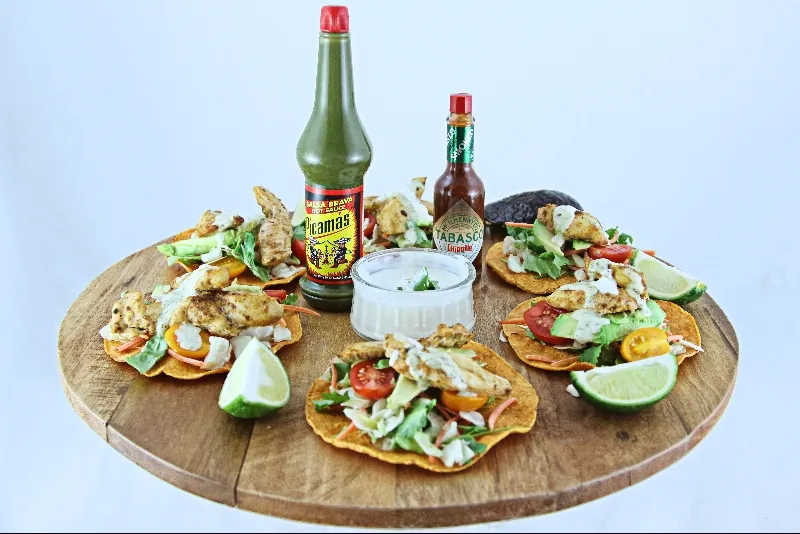 Tostadas au poulet