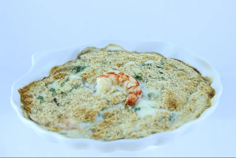 Coquille géante aux crevettes