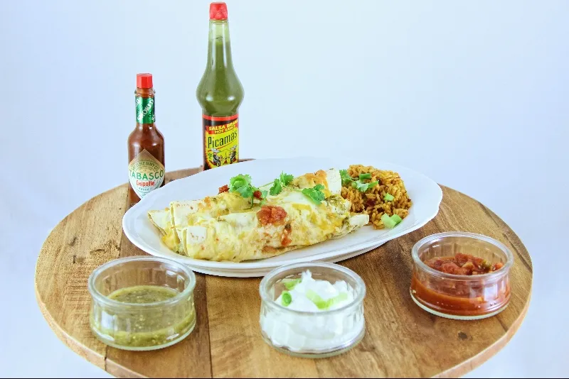 Enchiladas aux crevettes et crabe