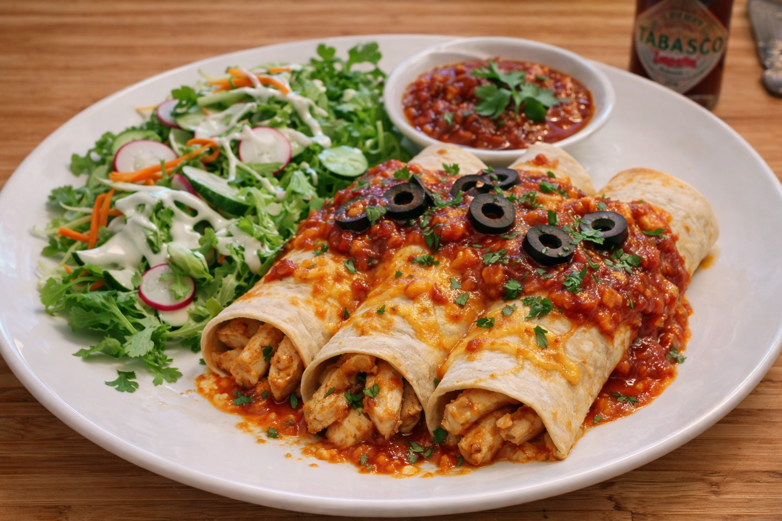 Enchiladas au poulet