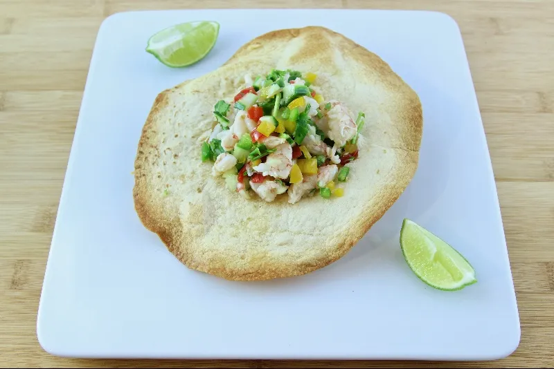 Tartare de crevettes à la mexicaine