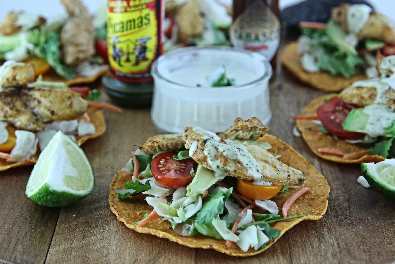 Tostadas au poulet