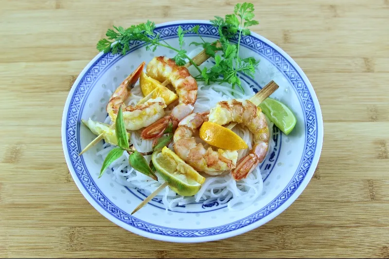 Crevettes aux agrumes