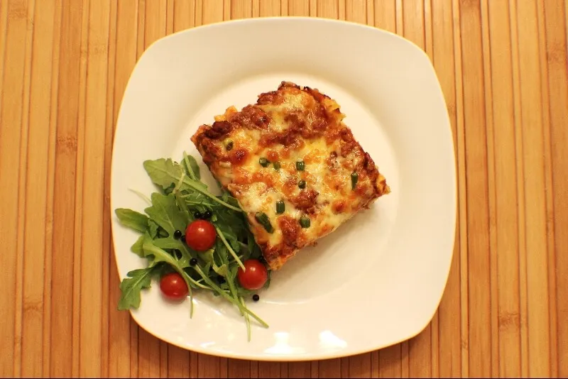 Pâtes à la crème gratiné