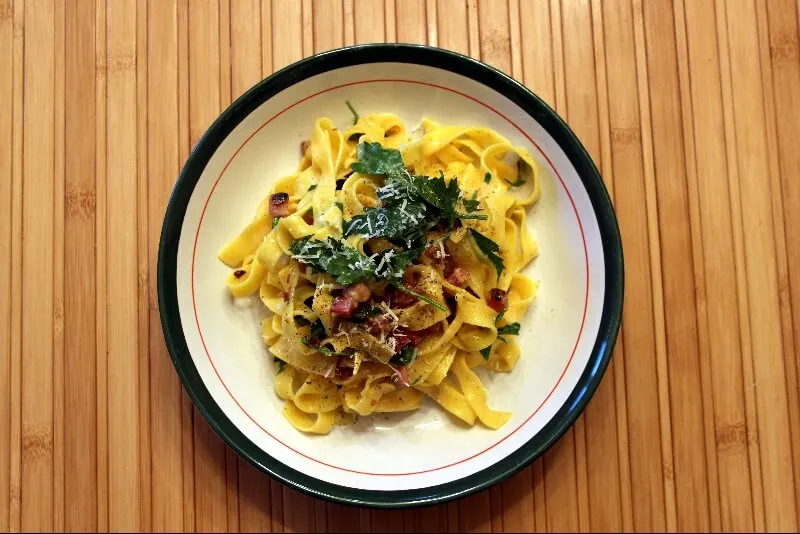 Fettuccine carbonara