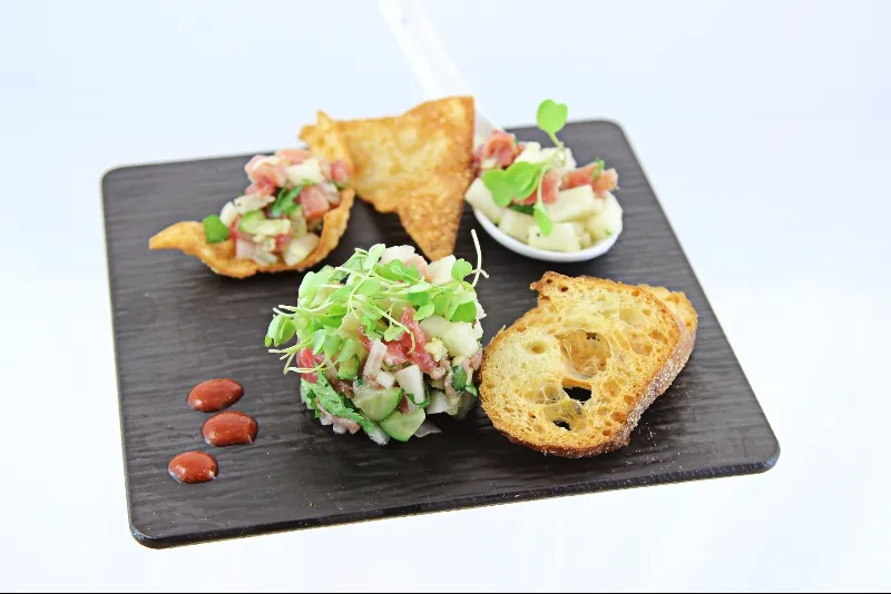 Tartare de thon aux poires