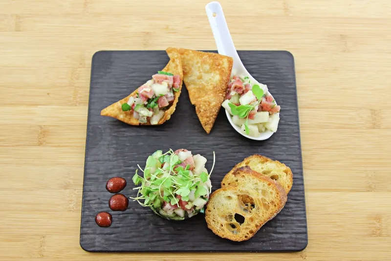 Tartare de thon aux poires