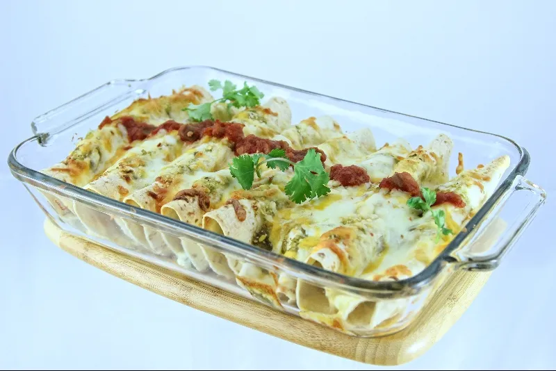 Enchiladas aux crevettes et crabe