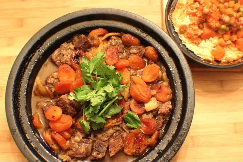 Tajine de bœuf aux abricots