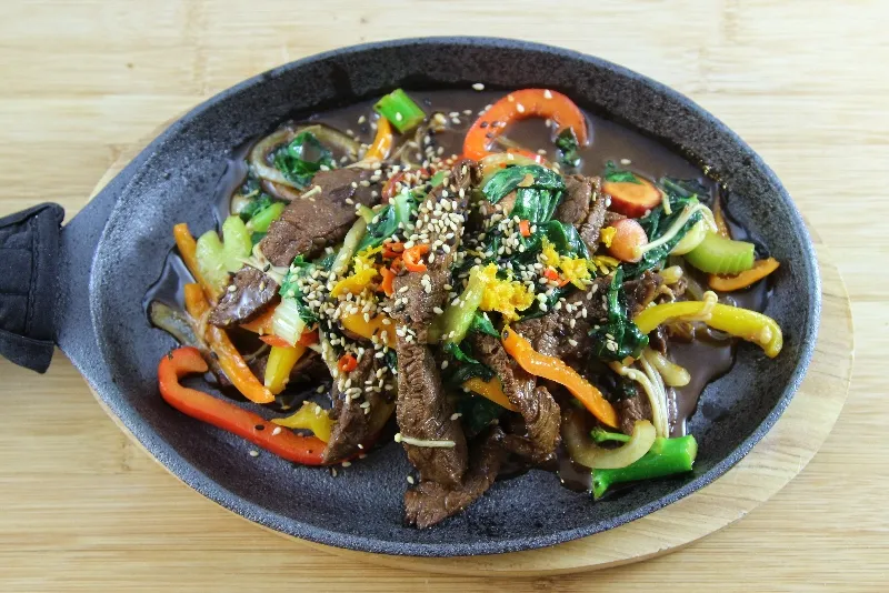 Sauté de bœuf à l'orange