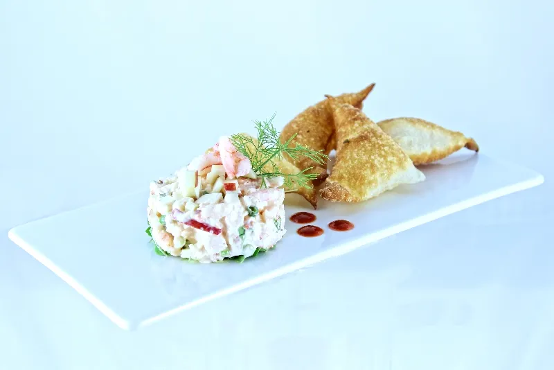 Tartare de crevettes et crabe