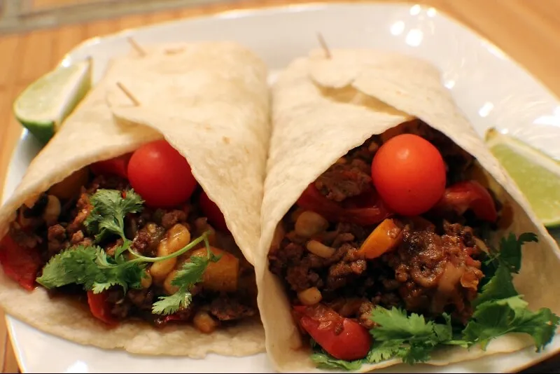 Burritos au bœuf
