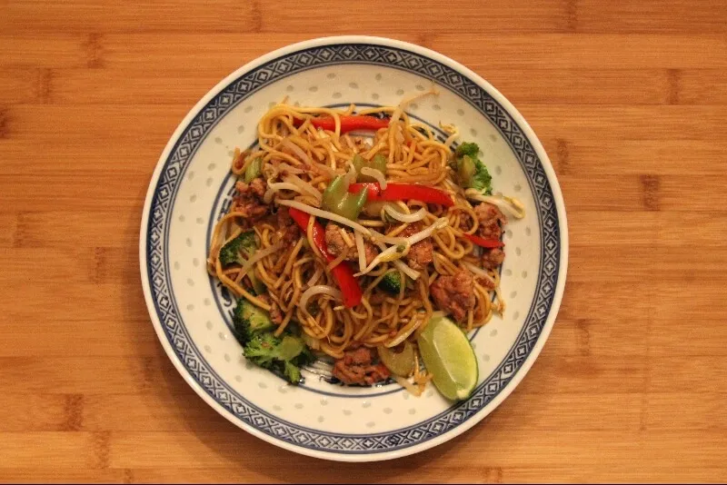 Nouilles Yet-Ca-Mein au porc grillé